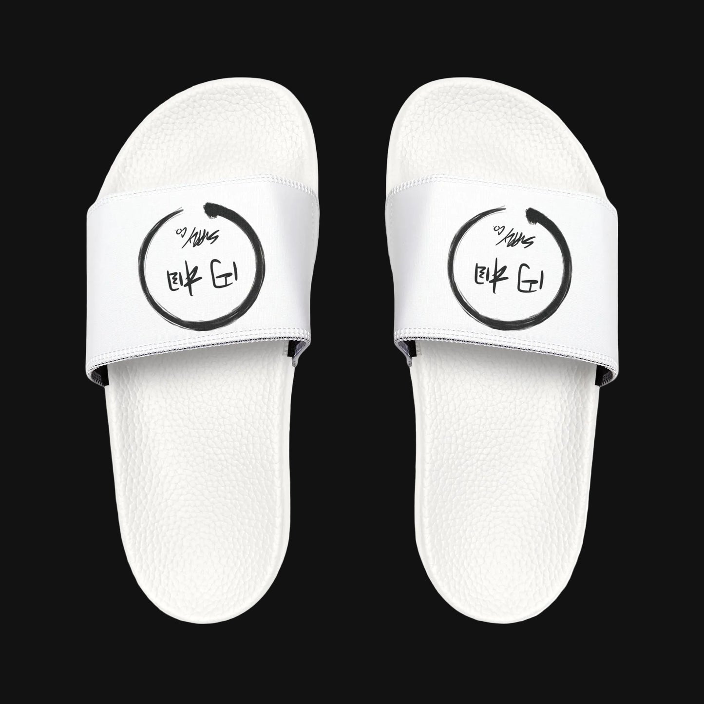 Zen Circle Calligraphy Slides | Sandals