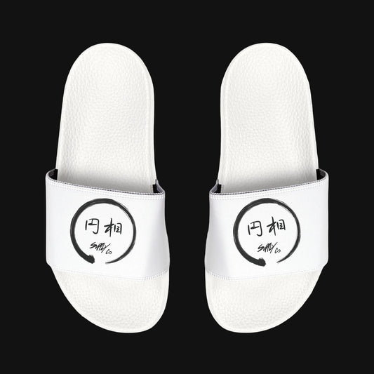 Zen Circle Calligraphy Slides | Sandals